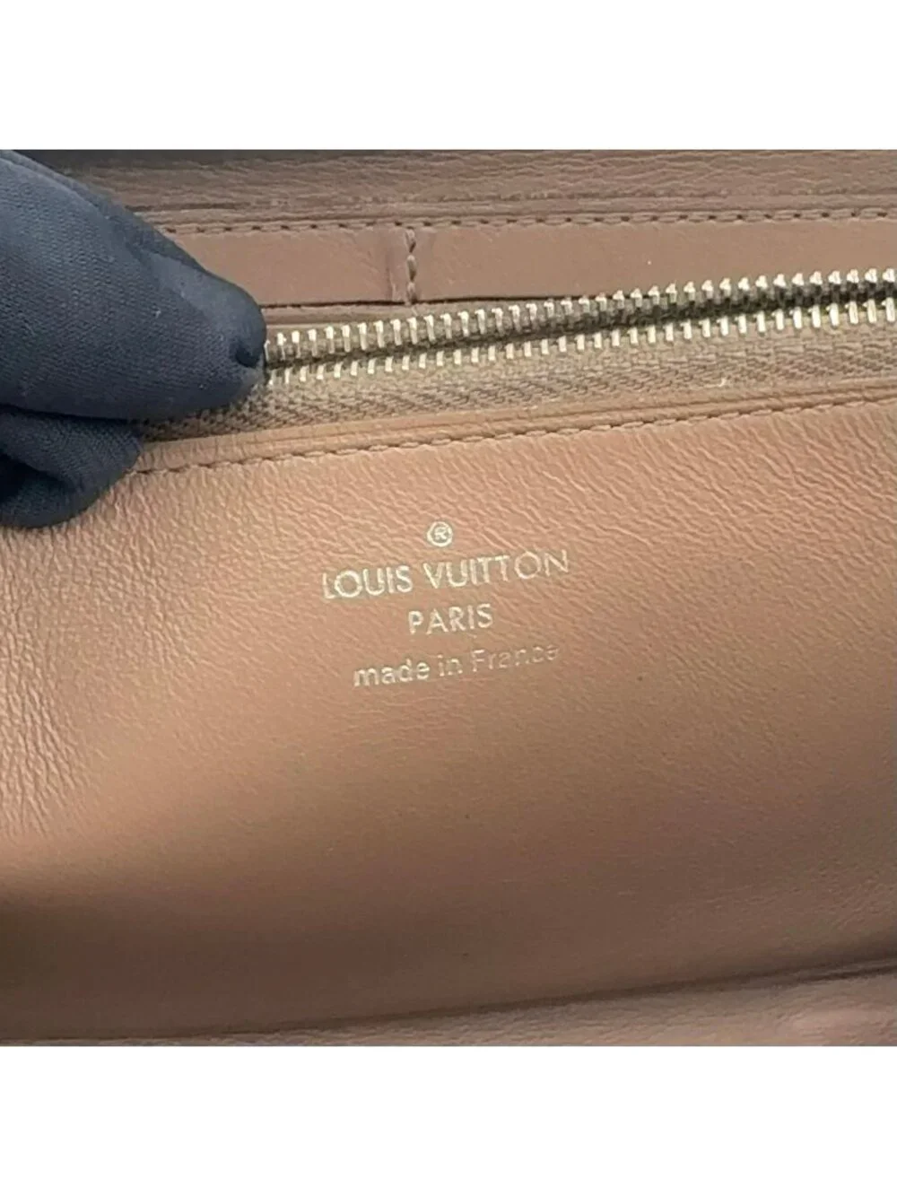Louis Vuitton Portefeuille Comet Parnassea Leather Black L-Shaped Zipper Wallet